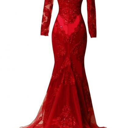 Pretty Burgundy Strapless Beading Sheath Sweep Train Long Prom Dress