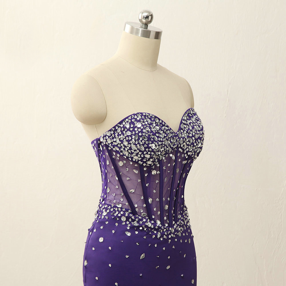 Sweep Train Chiffon Sexy Dress with Slit Pool