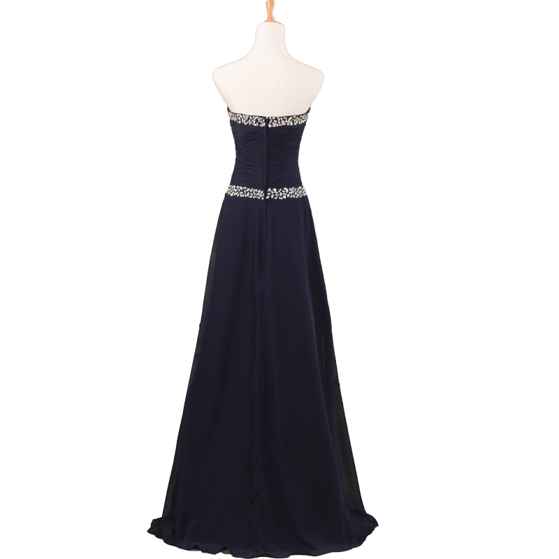 Chiffon Jewel Long A-line Evening Dress main image 0