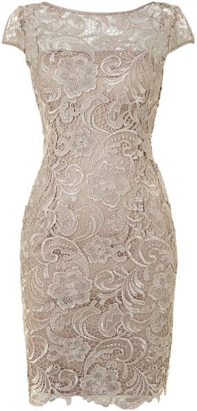 Cap Sleeves Lace Knee Length Cocktail Dress